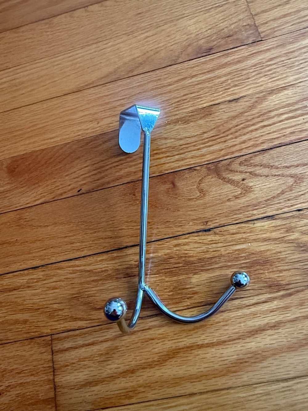 Chrome Double Ball Over-the-Door Hook